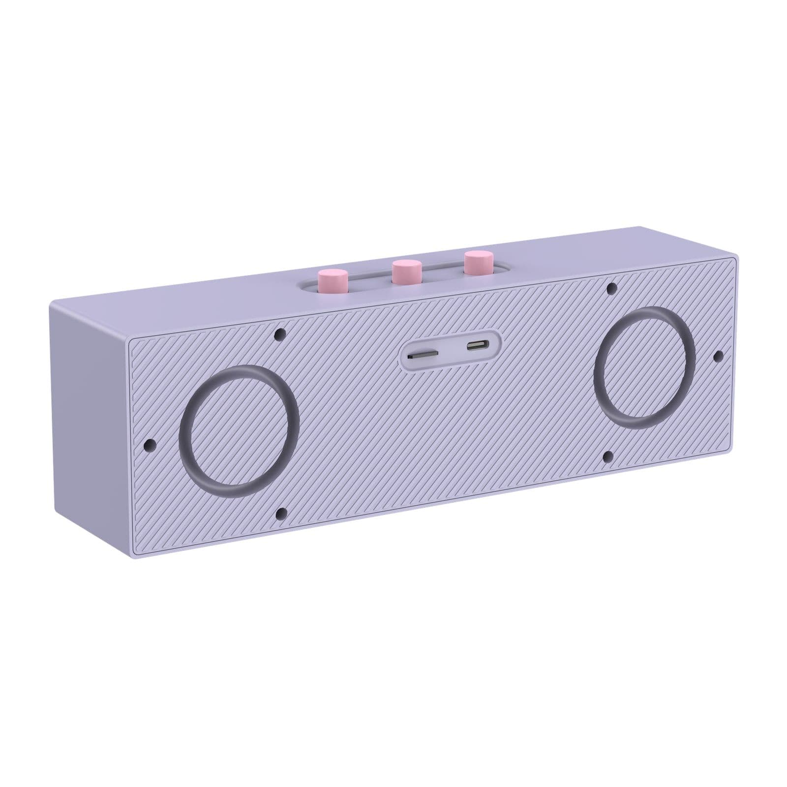 elongated speaker side view