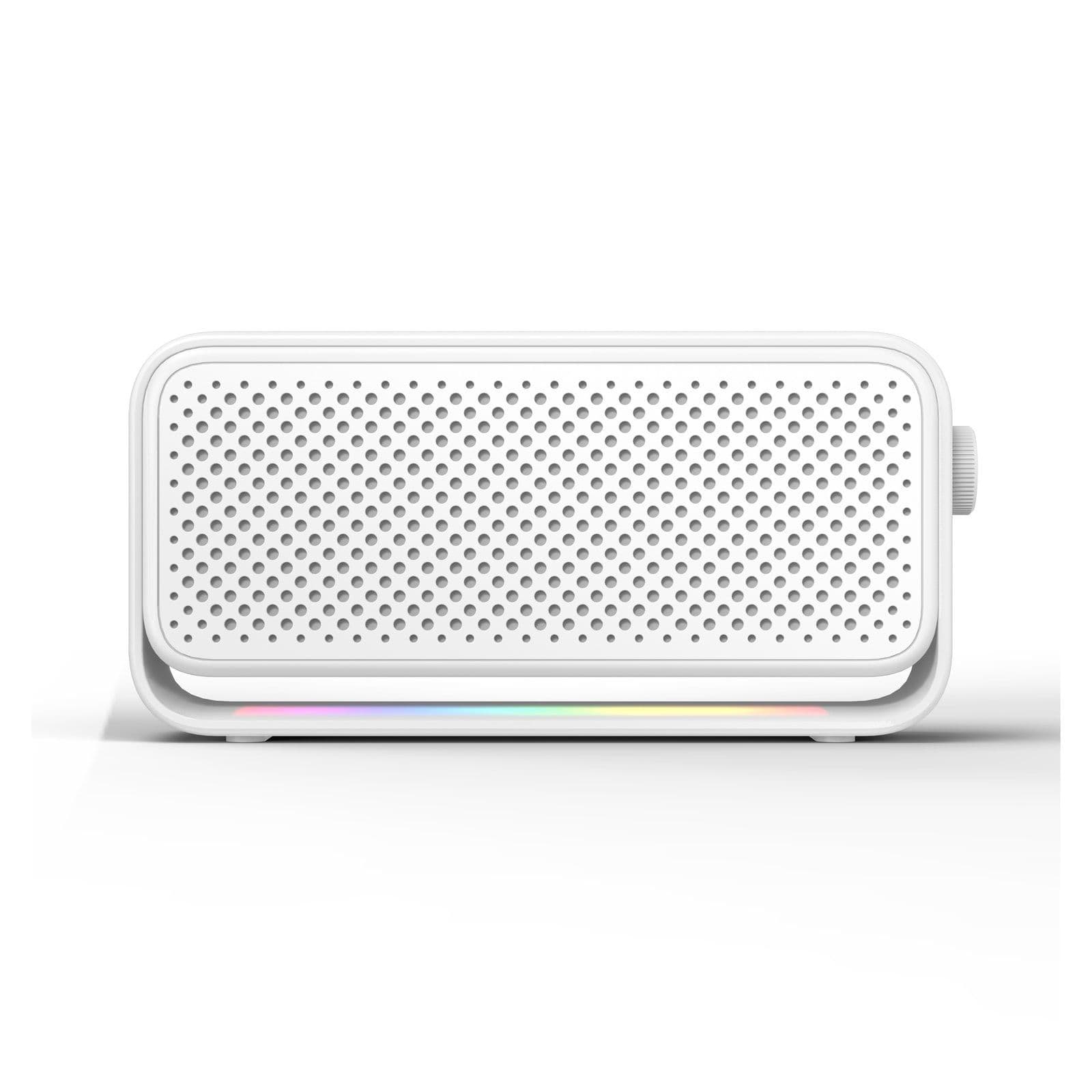 Rectangular Bluetooth speaker BT2506, front view on white
