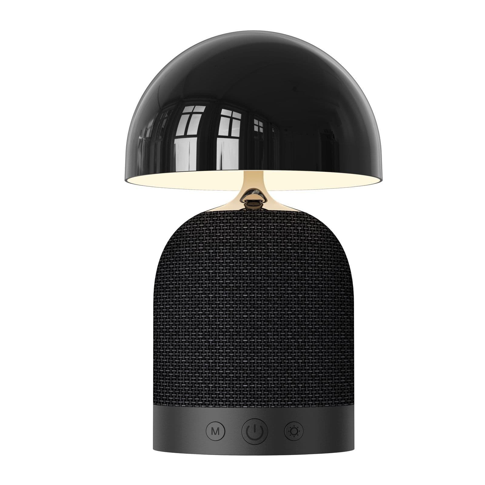 Mushroom lamp Bluetooth speaker BT2524, front view on white