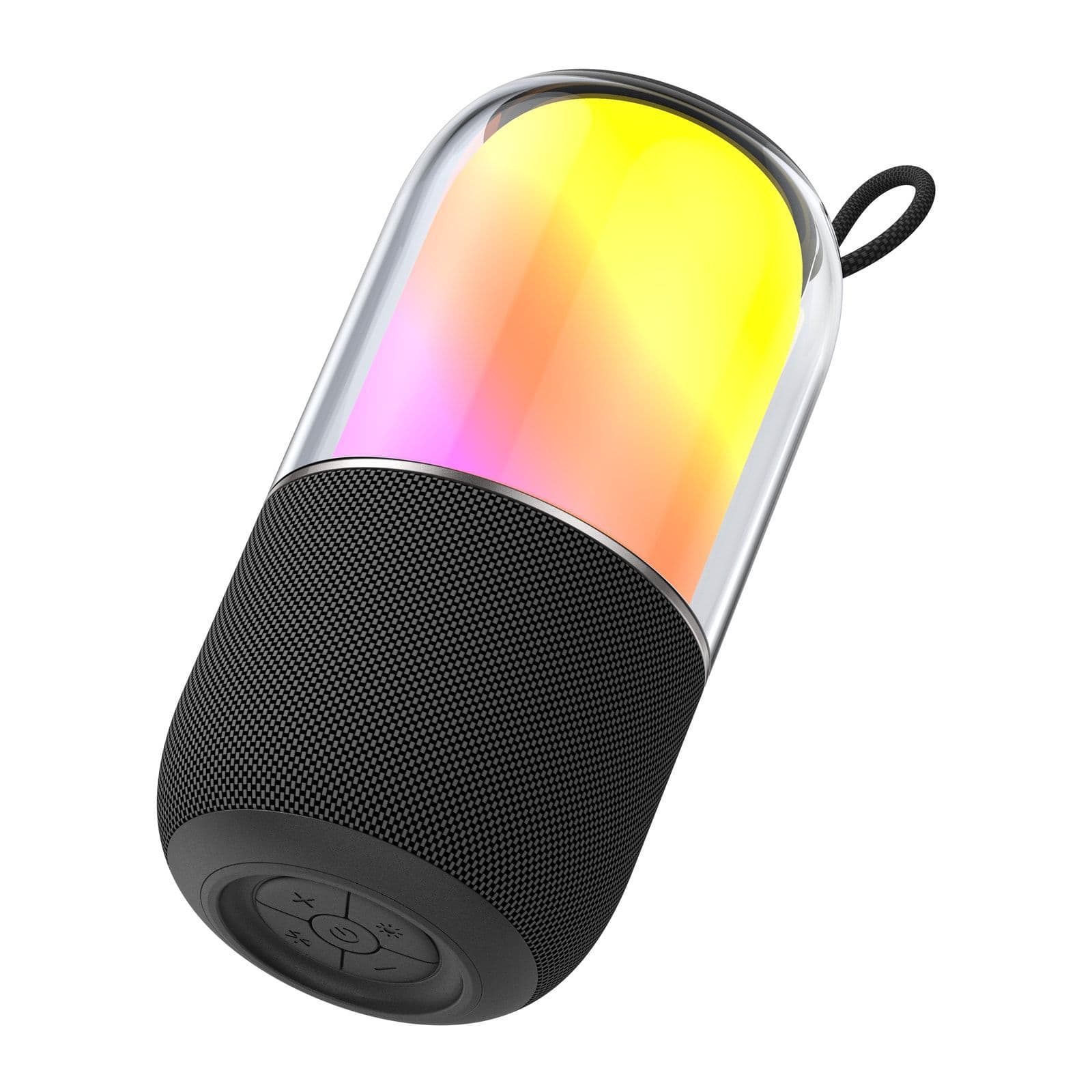 Light-effect Bluetooth speaker BT2675, front view on white